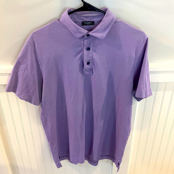 Saks Fifth Avenue Mens Polo Size Large Purple - Picture 1 of 4